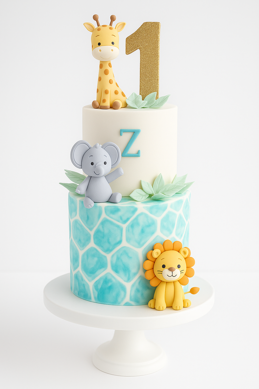 Safari Friends Birthday Cake