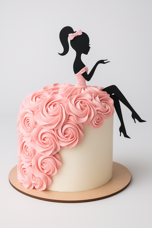Glam Diva Roses Cake