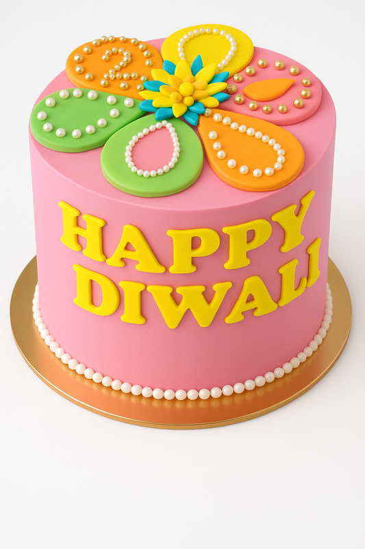 Festive Rangoli Diwali Cake