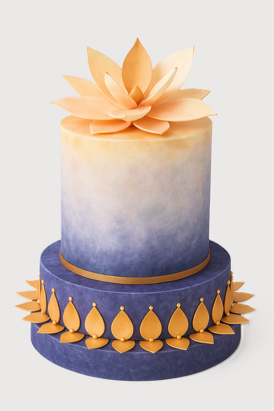 Ombre Lotus Cake