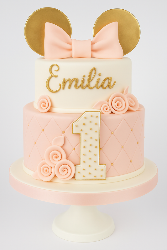 Golden Bow First Birthday Delight