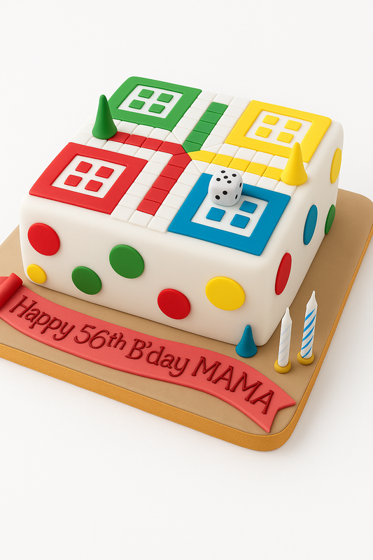 Classic Ludo Game Cake