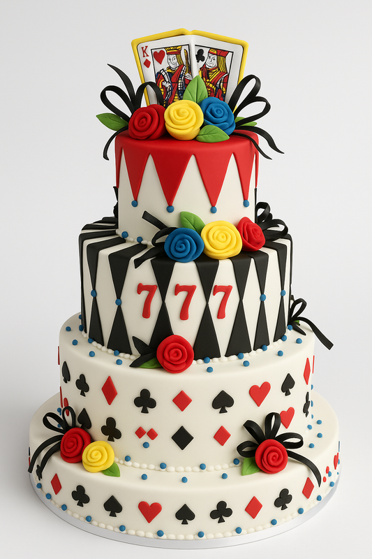 Jackpot Casino Party Cake