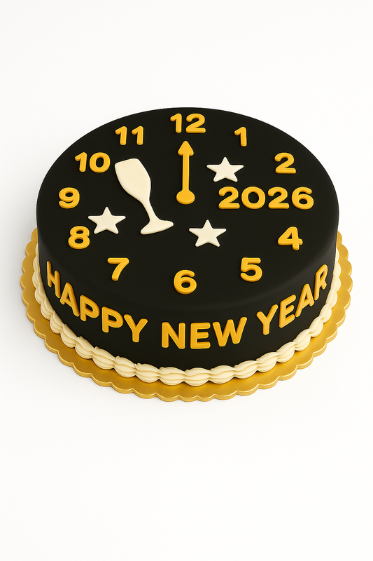 Midnight Countdown Celebration Cake