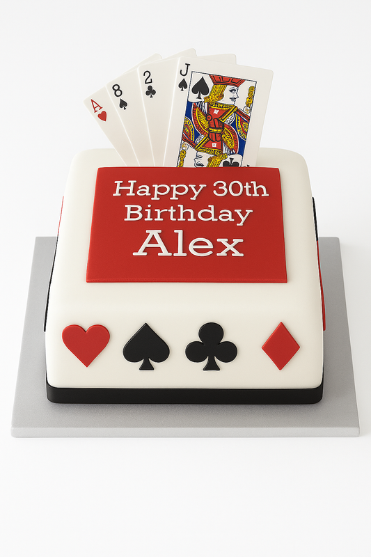 Playing Cards Deck Birthday Cake