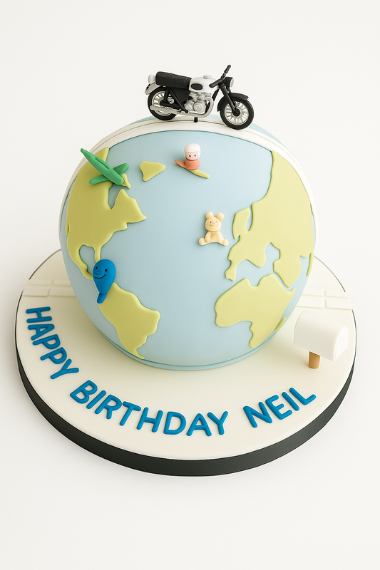 Around the World Adventure Cake