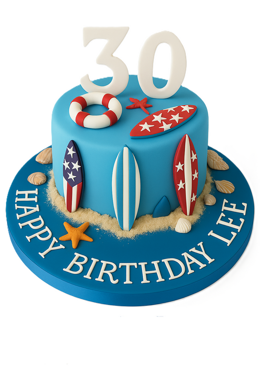 Surfer's Paradise Cake