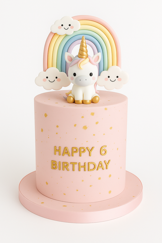 Unicorn Rainbow Tower Cake