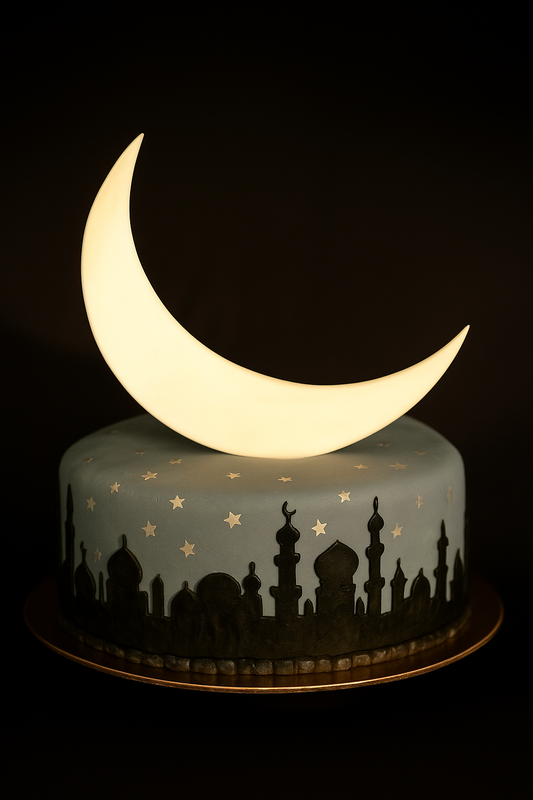 Crescent Moon Eid Cake