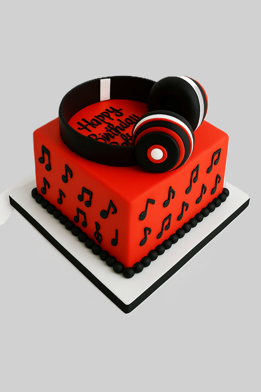 Beats & Birthday Vibes Cake