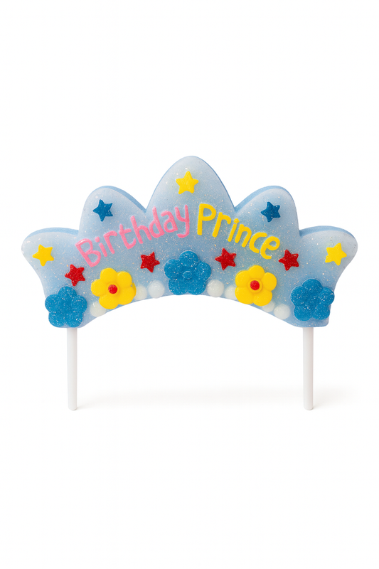 Birthday Prince Candle – Crown Design