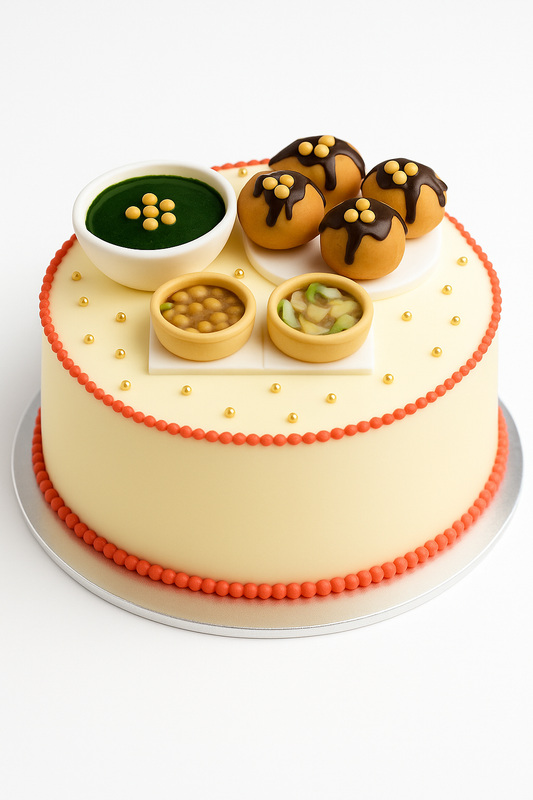 Pani Puri Fondant Cake