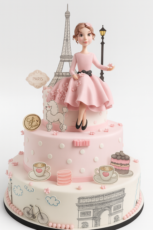 Eiffel Elegance Cake