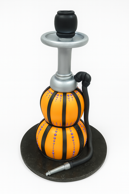 Festive Pumpkin-Style Hookah Cake