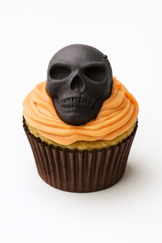 Spooky Skull Halloween Cupcake