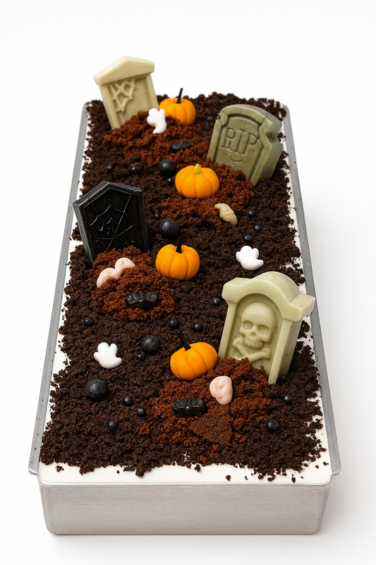 Haunted Graveyard Slice Cake