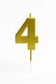 Number Birthday Candle – Gold