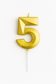 Number Birthday Candle – Gold