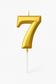 Number Birthday Candle – Gold