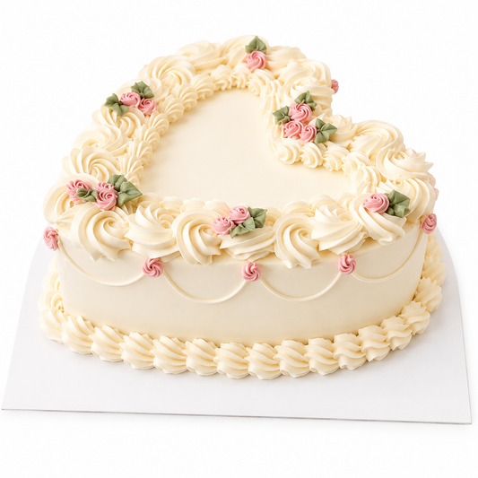 Heart Vintage Design Cake