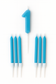Number Birthday Candle Set – Blue