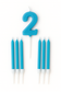 Number Birthday Candle Set – Blue