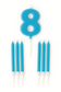 Number Birthday Candle Set – Blue