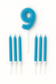 Number Birthday Candle Set – Blue