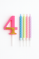 Number Birthday Candle Set with Spiral Candles