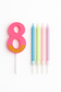 Number Birthday Candle Set with Spiral Candles