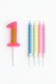 Number Birthday Candle Set with Spiral Candles