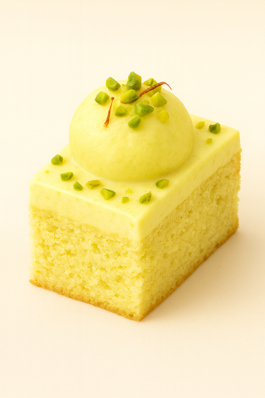 Rasmalai Fusion Slice Cake