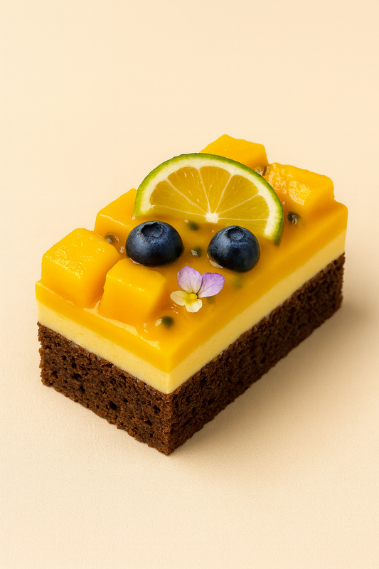 Mango and Passionfruit Slice Cake
