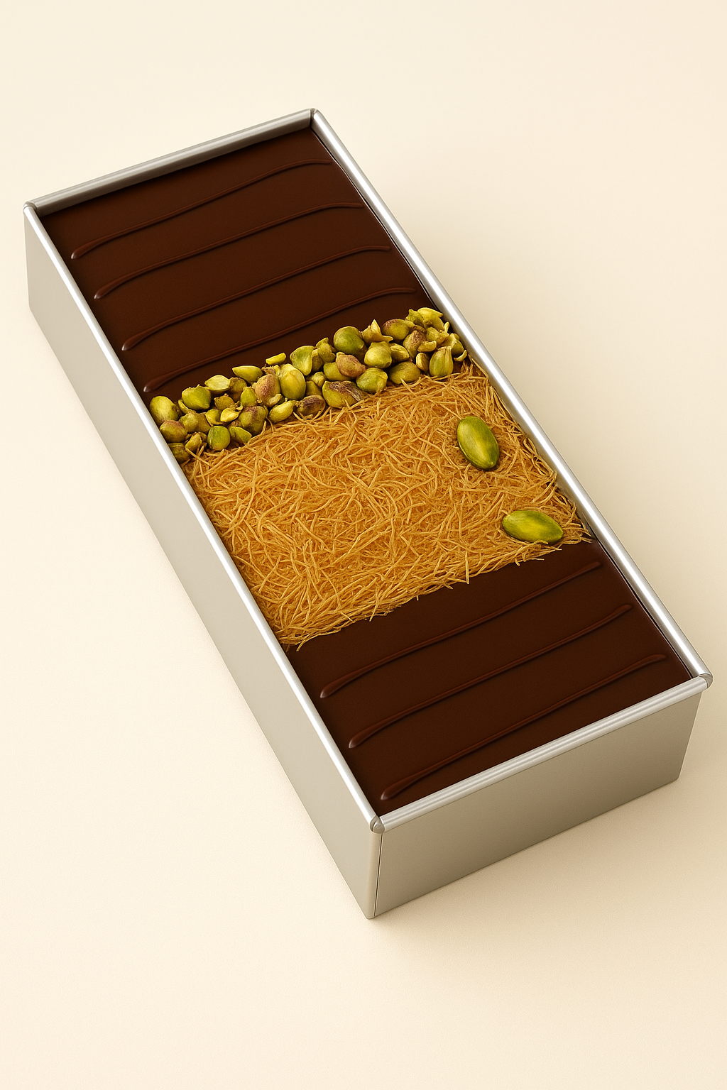 Dubai Kunafa Slice Cake