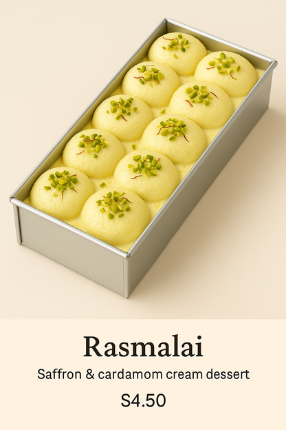 Rasmalai Fusion Slice Cake