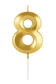 Number Birthday Candle – Gold