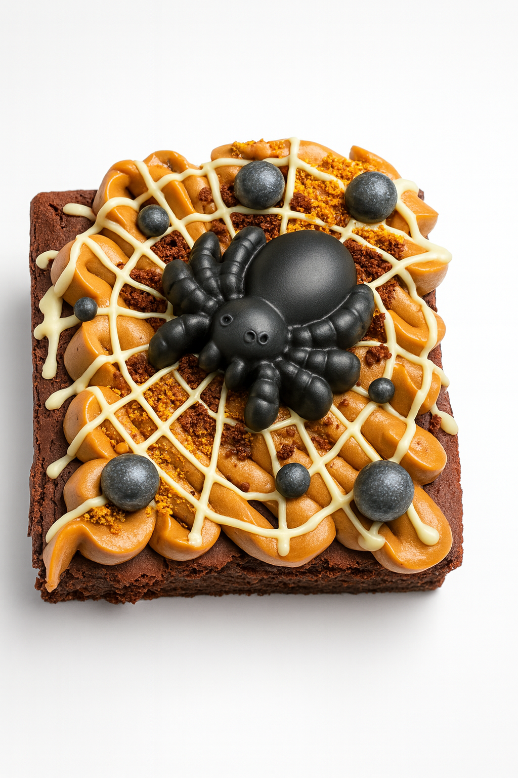 Spider Web Halloween Brownie