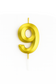 Number Birthday Candle – Gold
