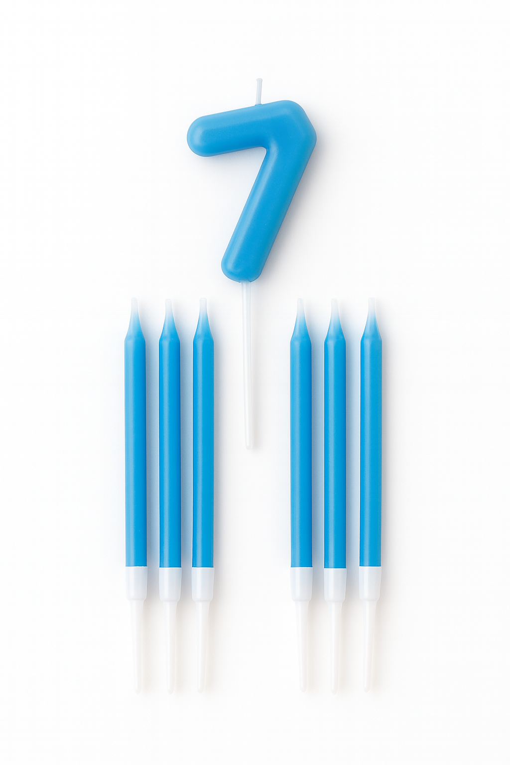 Number Birthday Candle Set – Blue