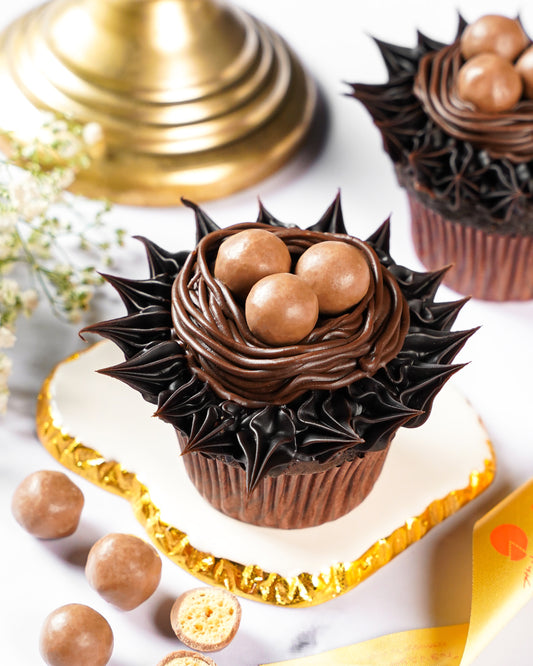 Chocolate Bird's Nest Cupcake