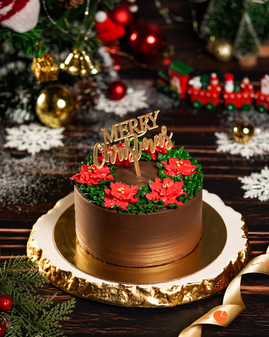 Christmas Flower Cake