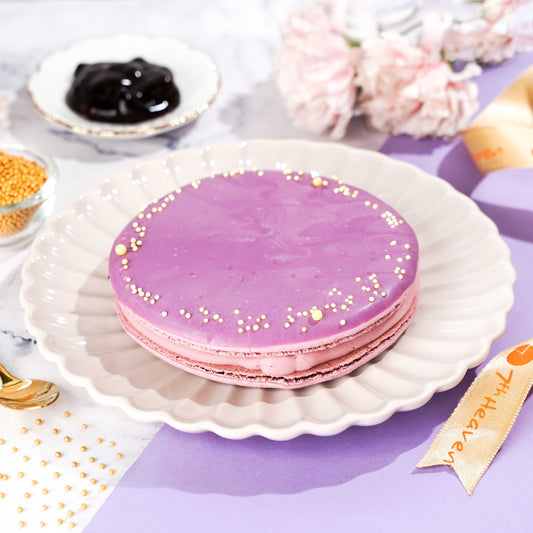 Mixed Berries & Lavender Giant Macaron Cake
