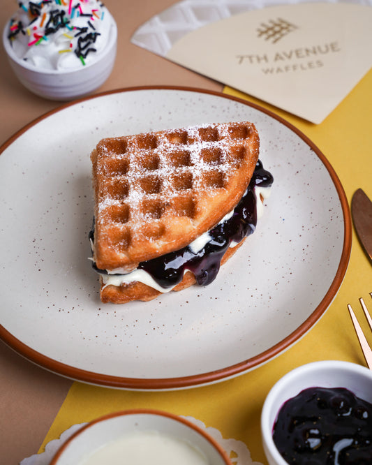 Blueberry Cream Cheese Waffle