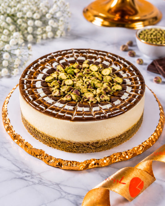 Kunafa Dubai Chocolate Cold Cheesecake
