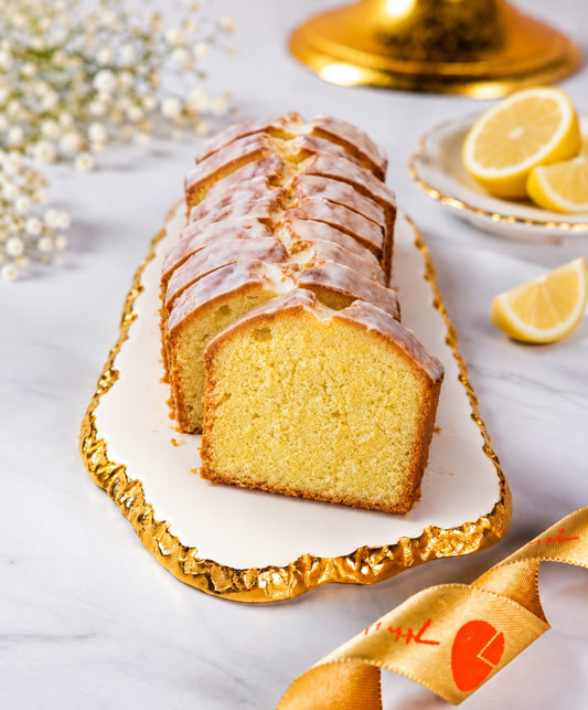 Lemon Drizzle Loaf Cake Slice