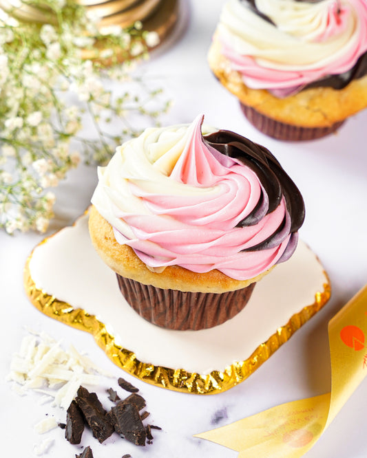 Neapolitan Cupcake