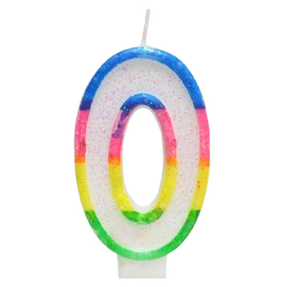 Number Candles - Rainbow Colour
