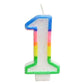 Number Candles - Rainbow Colour