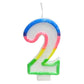 Number Candles - Rainbow Colour
