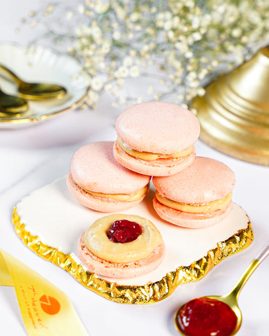 Peanut Butter Jelly Macaron